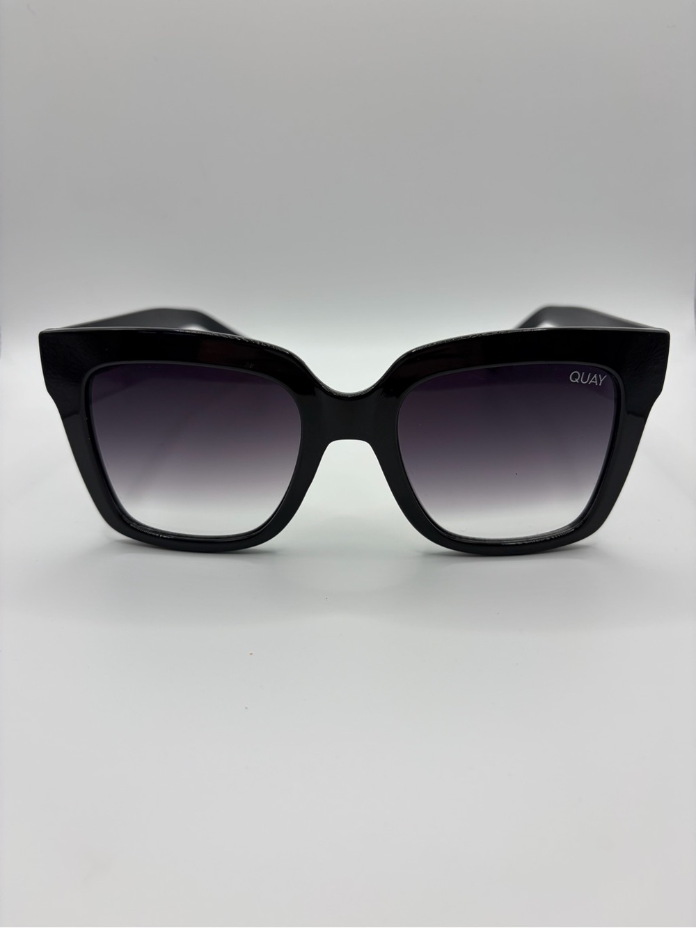 Quay Australia ICY 111 Black Gradient Rectangle Sunglasses UV400 *discontinued*